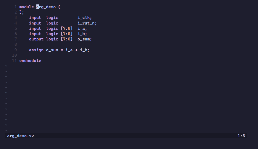 Auto-arg